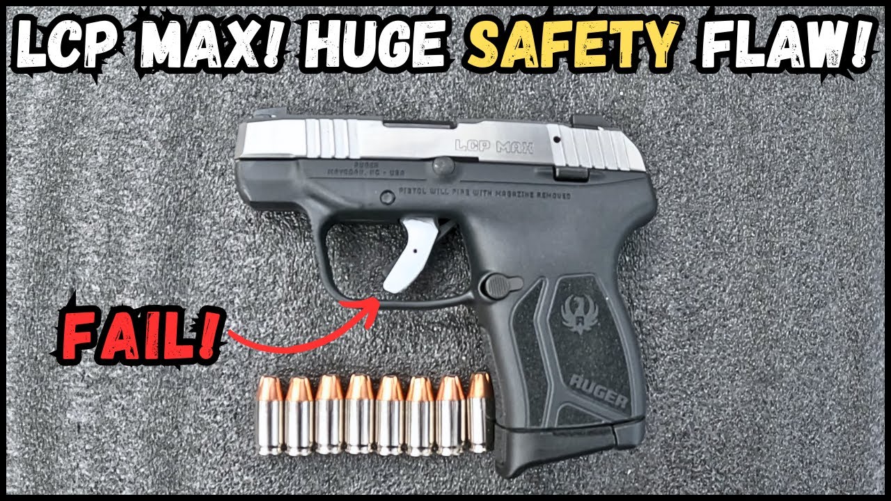 Ruger LCP MAX EDC Safety Issue!