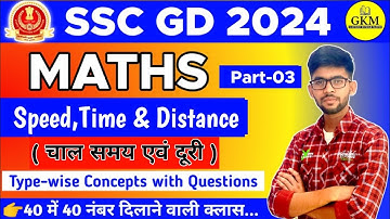 SSC GD 2024 | Maths | Speed, Time & Distance | Part 03 | Typewise Concepts | Gaurav Kumar #sscgd #gd