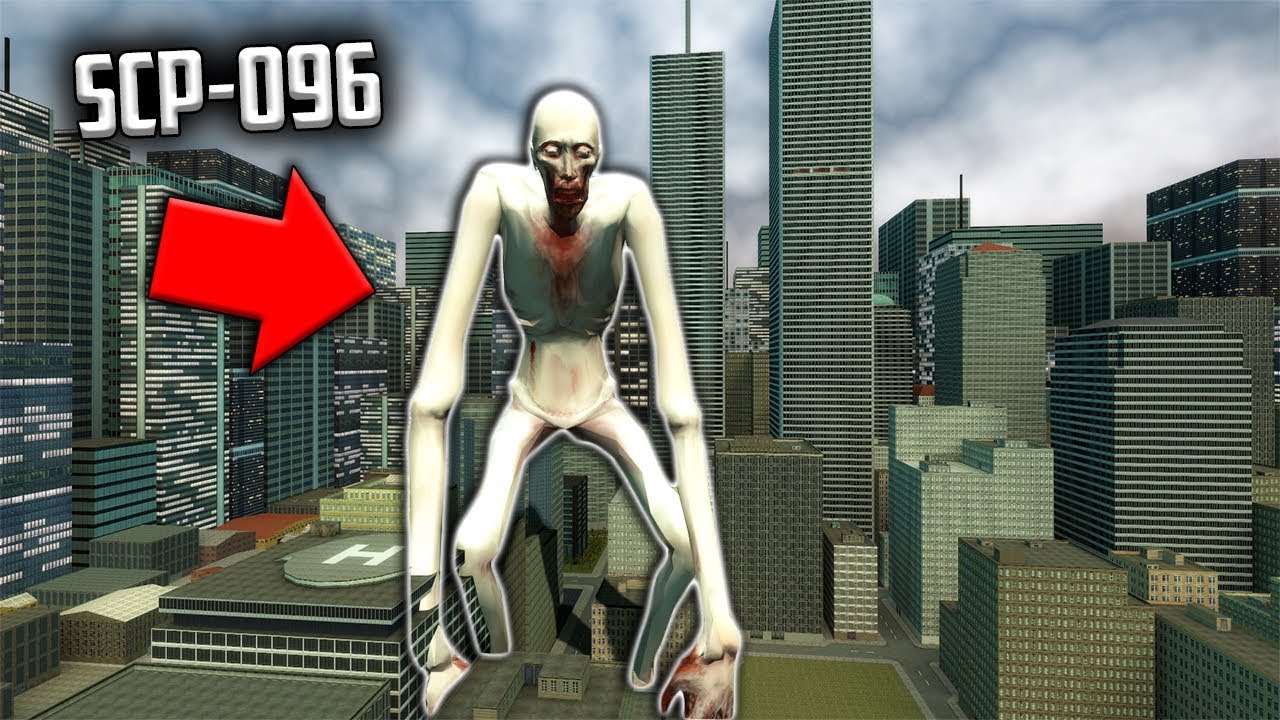 Giant Scp 096 Attacks City Garry S Mod Scp Survival Gmod Scps Fun Youtube