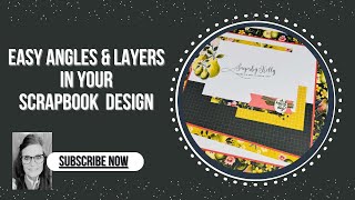 Easy Angled Scrapbook Layout | Beautiful Stampin Up! Collection