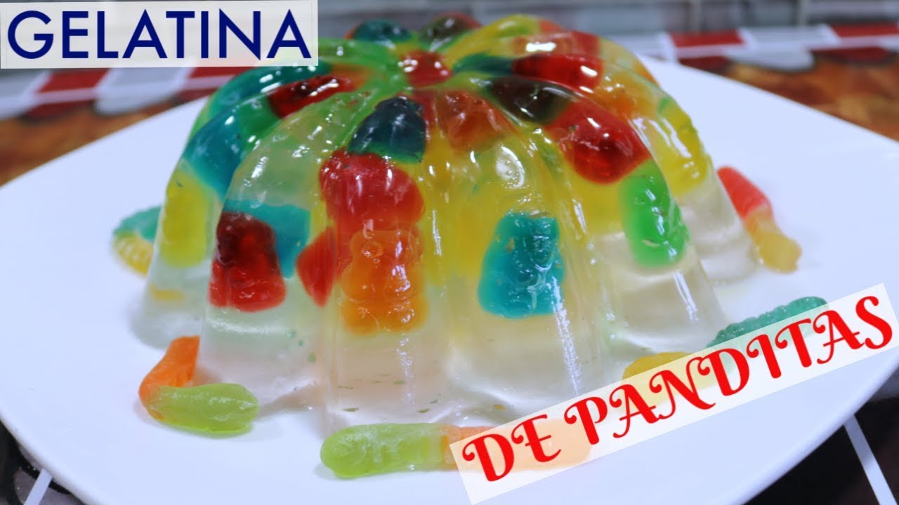 GELATINA DE PANDITAS/TRANSPARENTE/POSTRE HACER YouTube