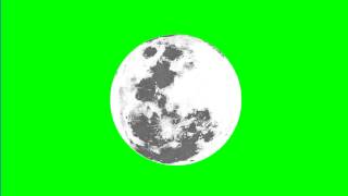 HD Greenscreen Moon