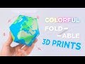 Colorful, Foldable 3D Printed Polyhedra!