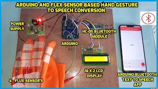 Arduino and Flex Sensor Based Hand Gesture to Speech Conversion