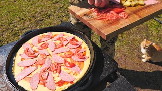 Экспресс Пицца В Сковороде За 10 Минут