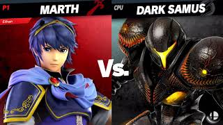 SSBU #168 - Marth (Me) vs. Dark Samus (Level 9 CPU)