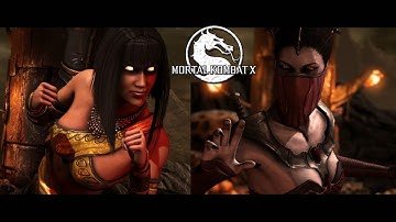 Tanya vs Mileena - Mortal Kombat X DLC Gameplay Fight