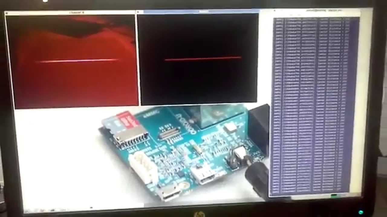 Line Laser Distance Sensor using ROS and openCV