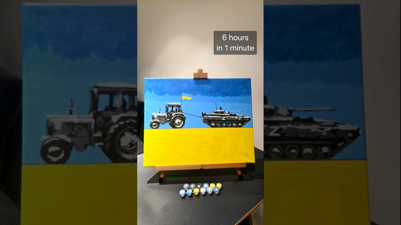 6 hours of painting by numbers in 1 minute