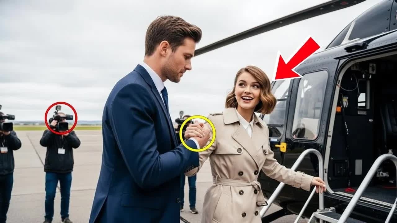 Sie gab alles her — dann stieg sie in den Helikopter eines Milliardärs