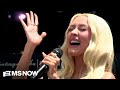 Christina Aguilera performs at Obama Presidential Center opening ceremony