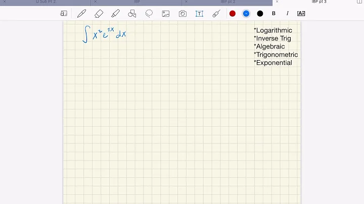 Integration by Parts Example 3 (IBP done TWICE)