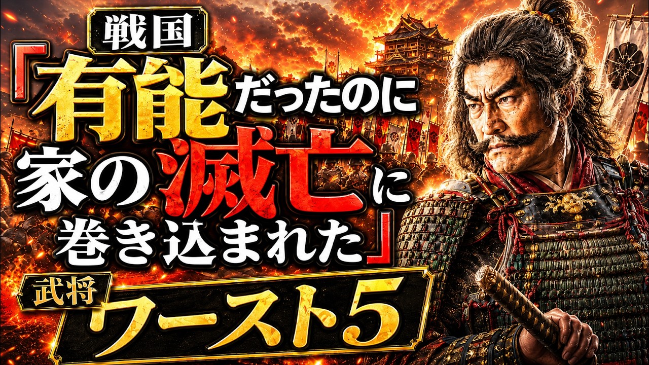戦国「有能だったのに家の滅亡に巻き込まれた」武将ワースト5