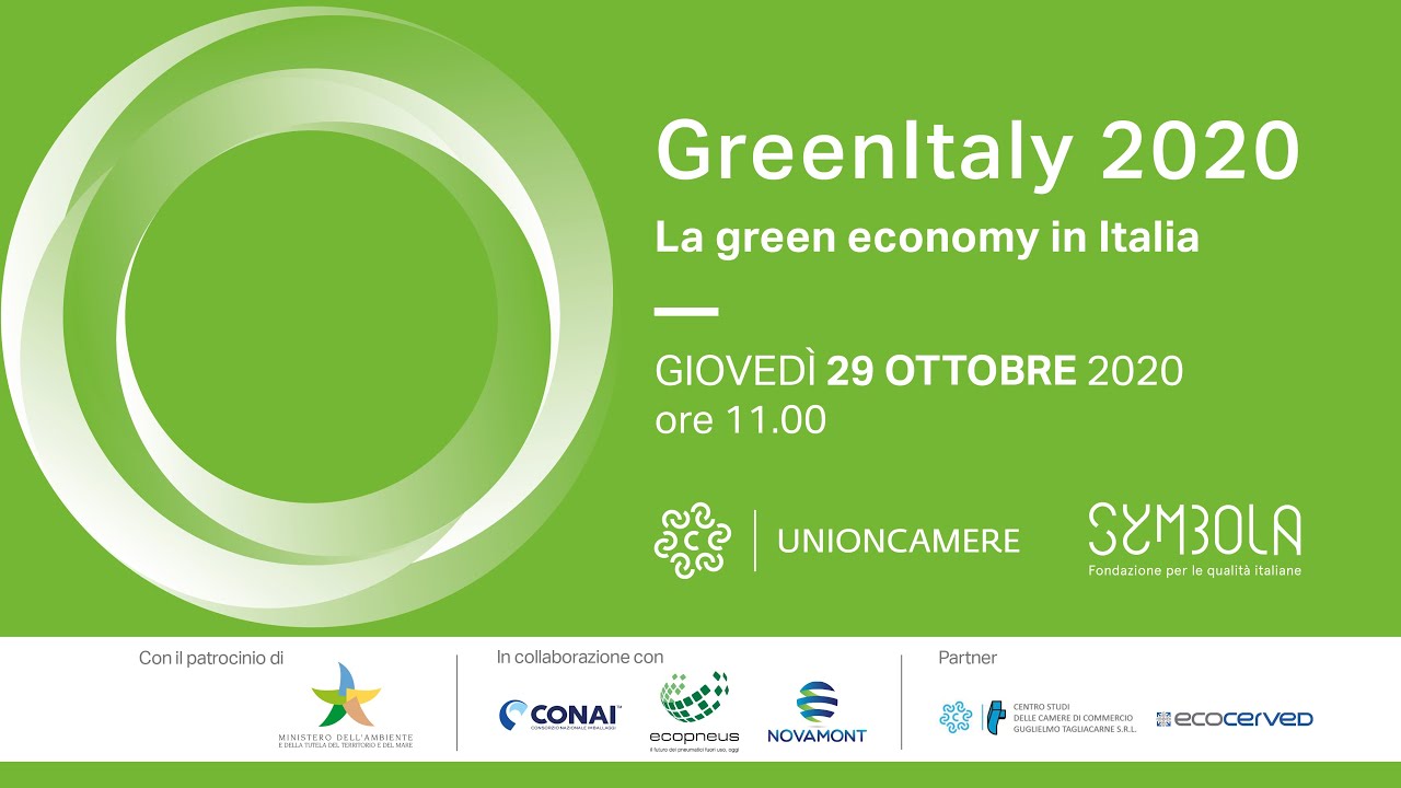 SYMBOLA | UNIONCAMERE - Presentazione Rapporto Greenitaly 2020 - YouTube