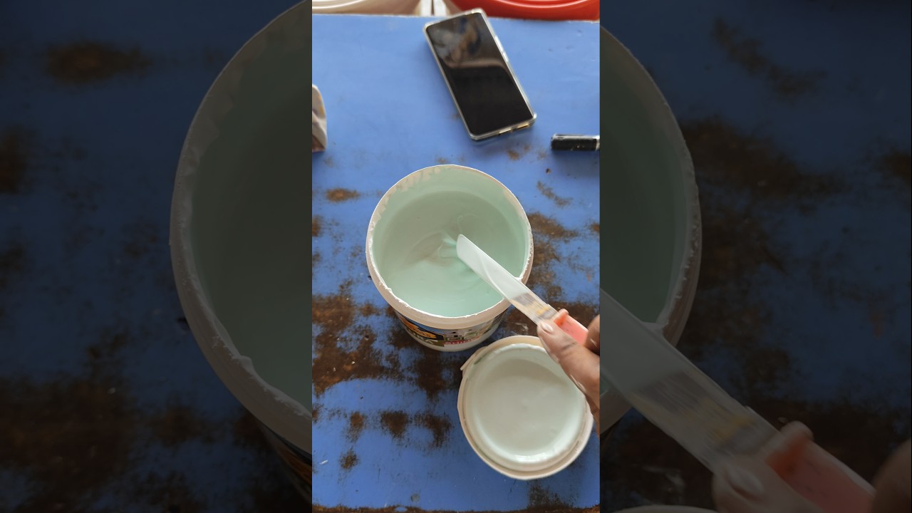 white wall paint to parr ot light green  | paint mixing machine 