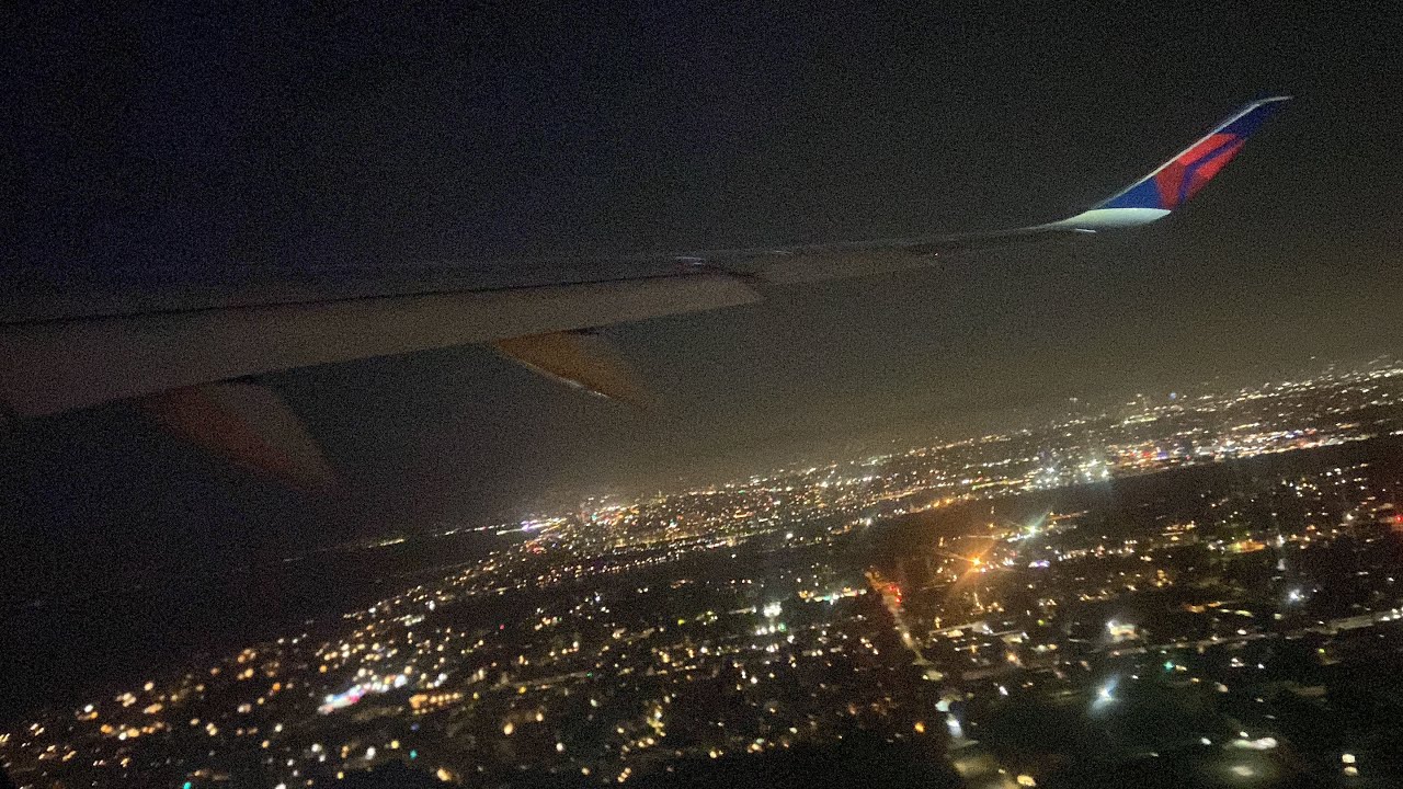 Delta Airlines Airbus A350-900 Pushback, Taxi and Takeoff from Los Angeles (LAX) 