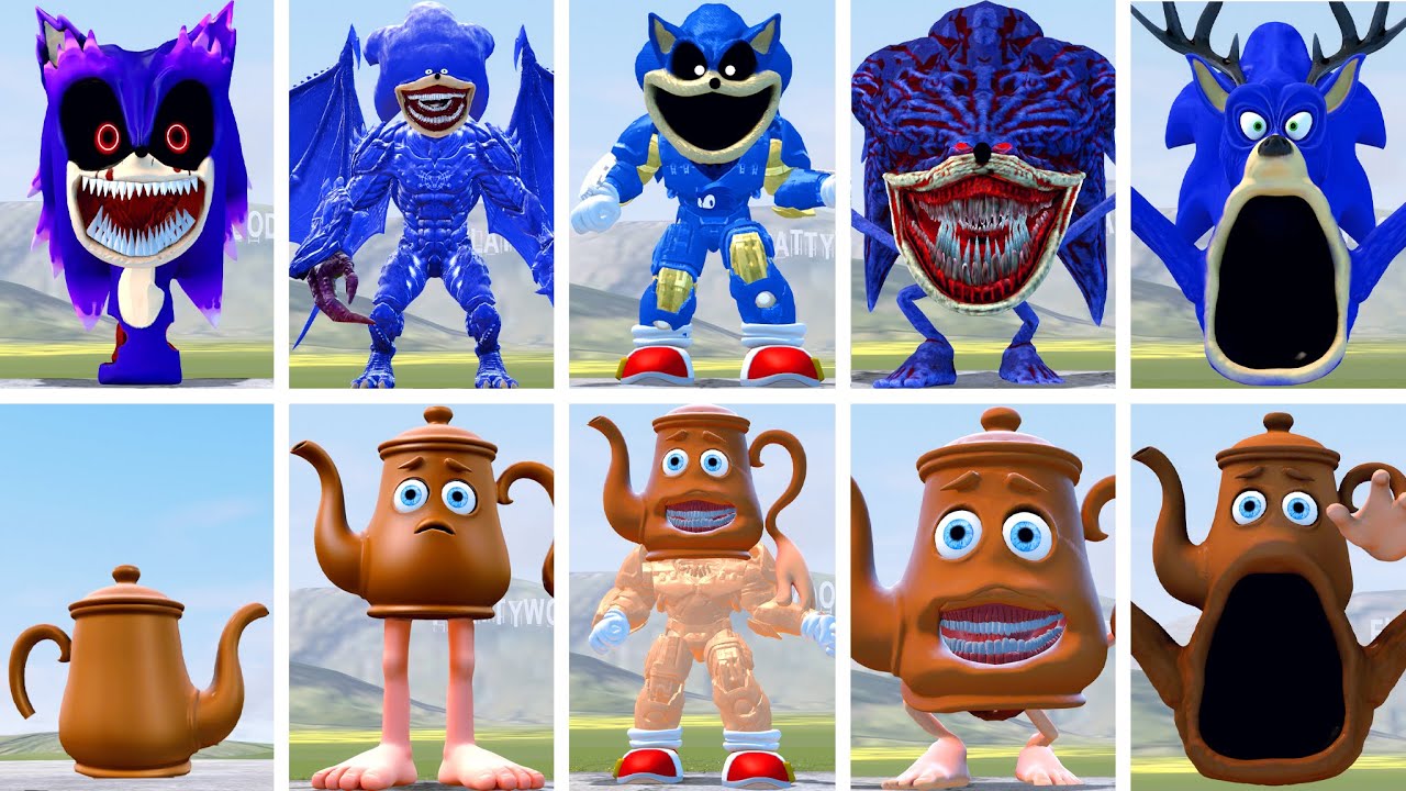 EVOLUTION OF ALL SHIN SONIC TAPES FAMILY VS TATATA SAHUR VS POPPY PLAYTIME CHAPTER 4 in Garry's Mod