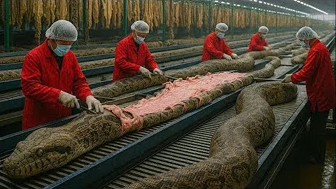 Inside the Snake Leather Factory: The Complete Process of Turning Snake Skin Into Luxury Wallets