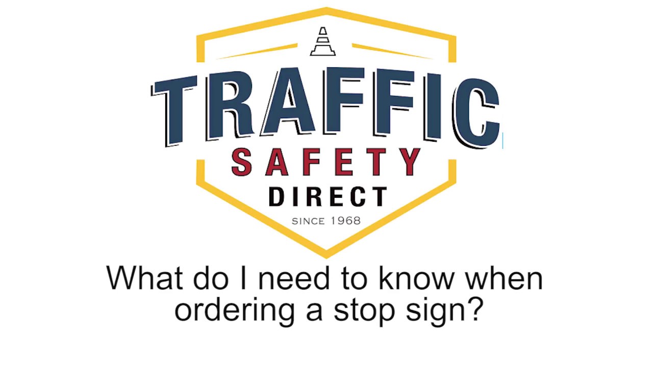 What Do You Need To Know When Ordering A Stop Sign R1 1 YouTube