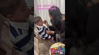 Face painting for Kehlani‘s birthday 🎁 #baby #funnybaby ￼