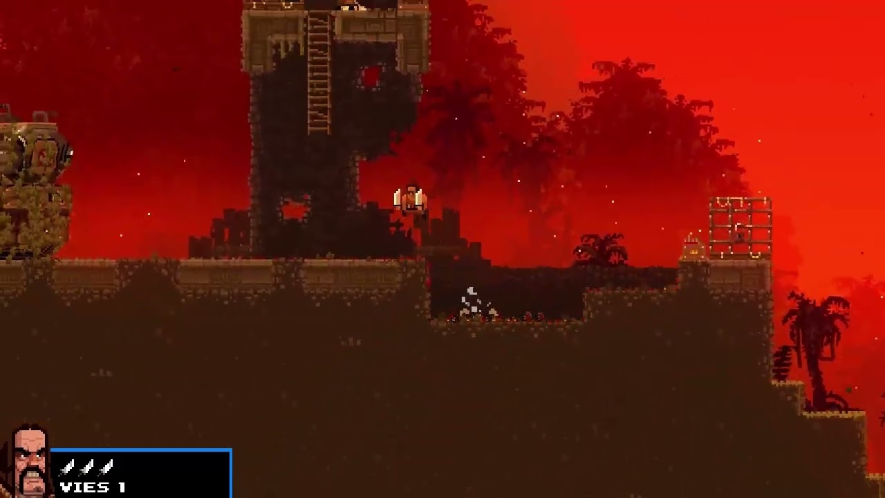 Broforce - Brochete against stealth tank