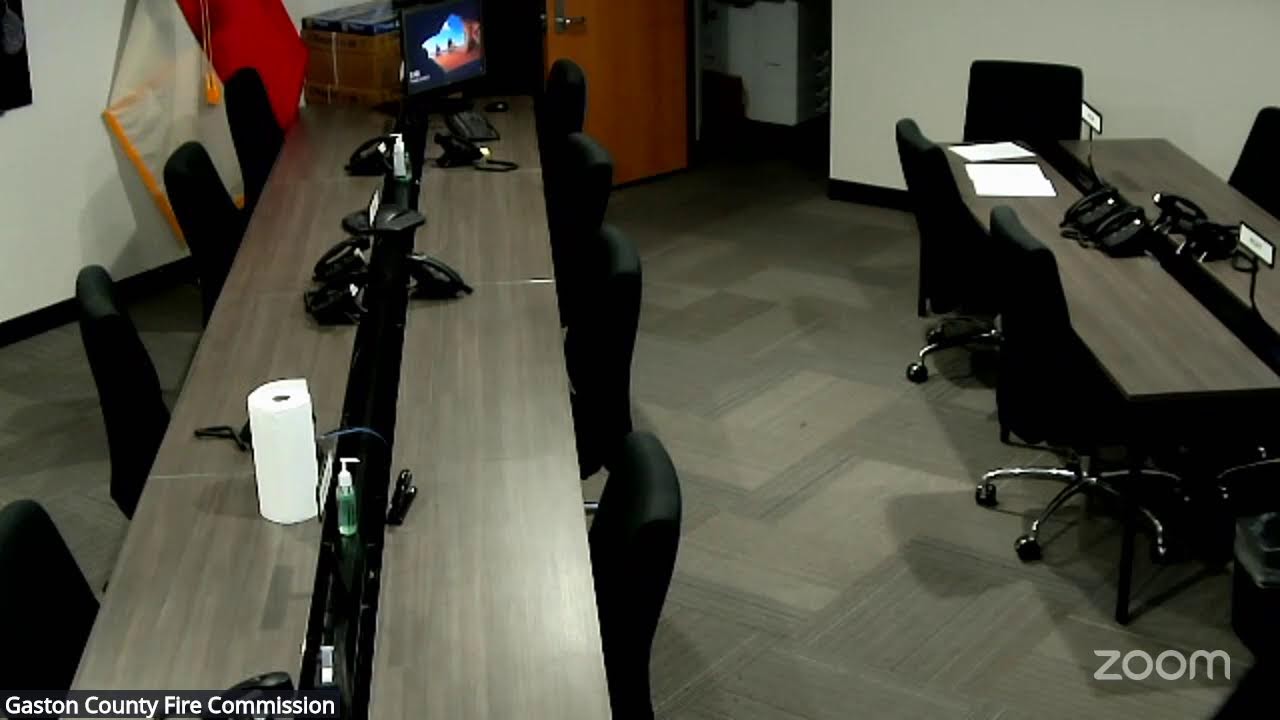 Gaston County Fire Commission's Zoom Meeting