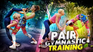 Pair Gymnastic Training - Contortion outdoor. Full version | FlexShow