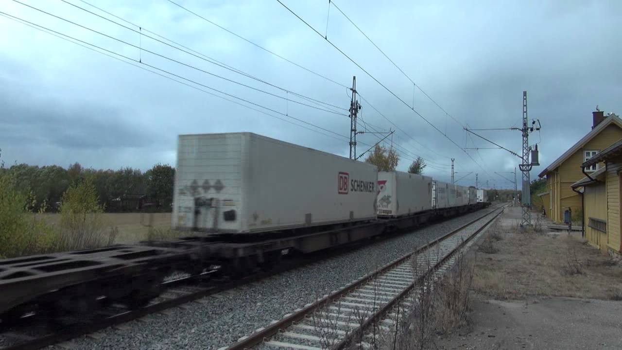 Godstog på Østfoldbanen 13-14.10.2012