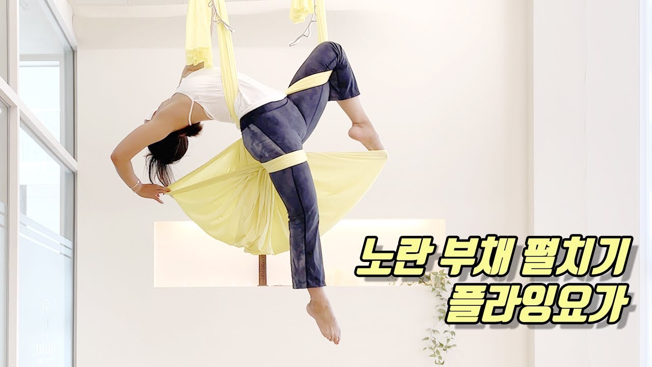 [플라잉요가]초보자도 가능한 레벨1 서커스 영상입니다~!