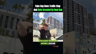 Fake Cop Does Traffic Stop and arrest by Real Police 😂. #unitedstates #fbi #bodycam #youtubeshorts