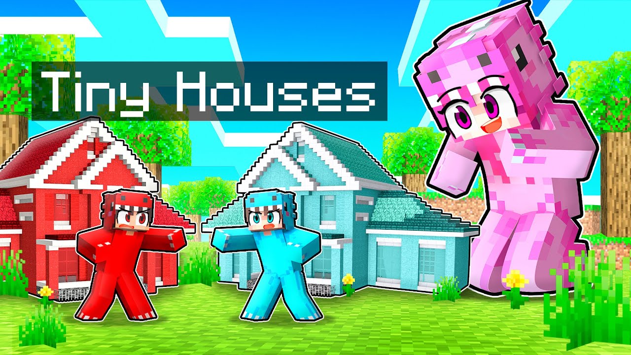 Spice vs Sugar TINY House Battle in Minecraft!