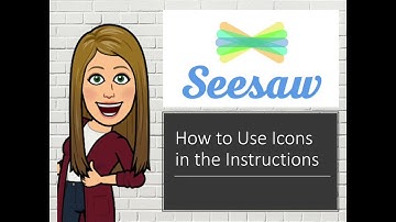 Seesaw Instructions Video- Insert Icons