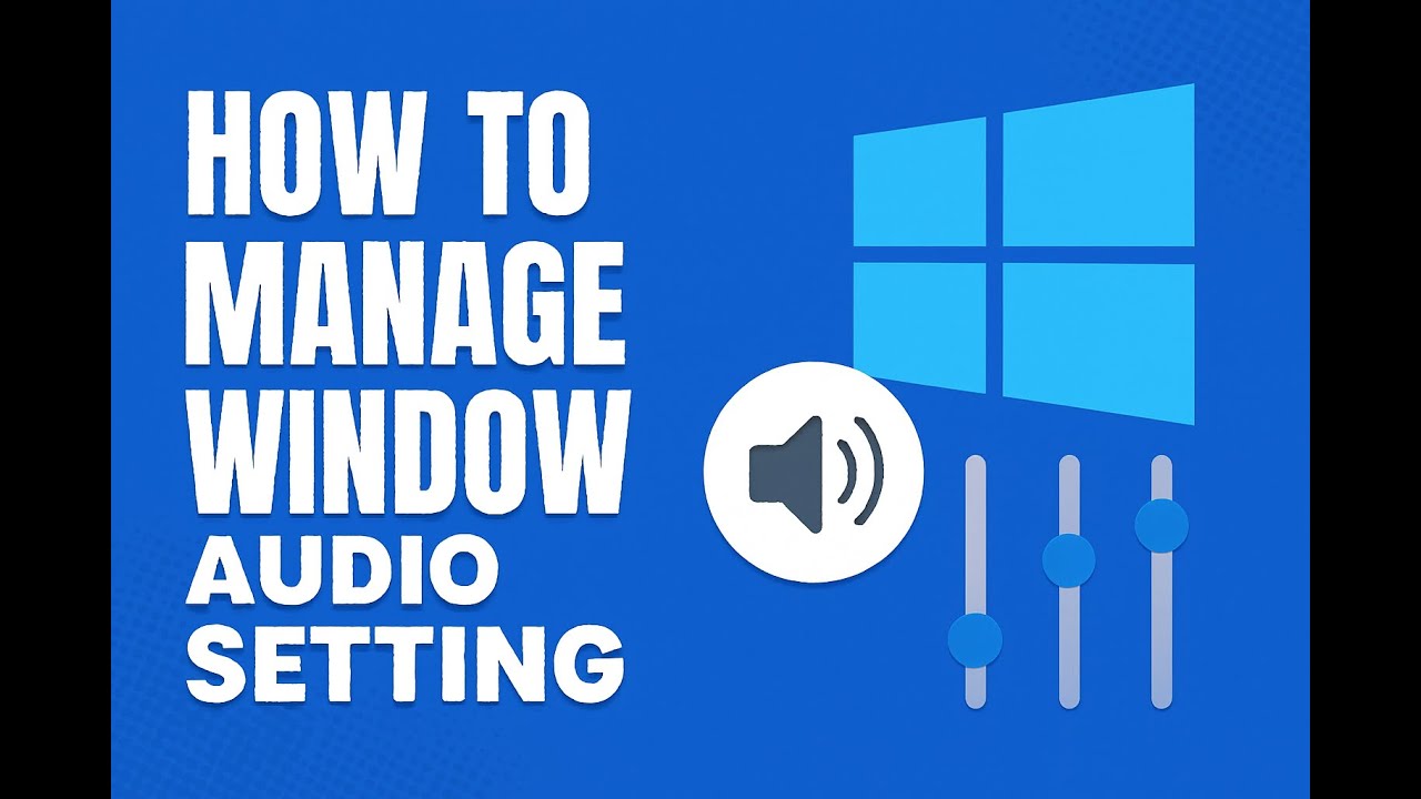 Window Size Audio How to control window audio setting - YouTube