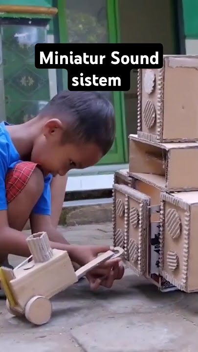 Miniatur Sound Dari Kardus #umarandbrothers #miniatursoundsystem #miniaturtruk