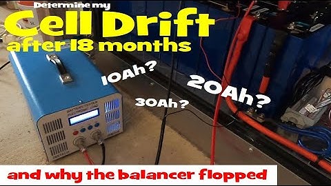 How many Ah did my cells drift in 1.5 years? And what has the balancer done during this time?