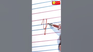 How to write capital letter "Y" in cursive || lesson no 55 || @neetatutorials
