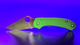 Applied Weapons Technology AWT Spyderco Para 3 Lightweight Scale Installation