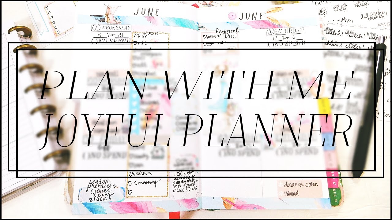 Plan with me! | Joyful Planner | Bando Agenda!