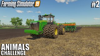 Working on the fields & Cotton planting | Animals Challenge | Timelapse 2 | Farming Simulator 19