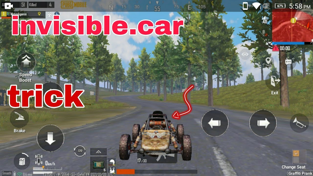 NEW INVISIBLE CHARACTER GLITCH IN PUBG MOBILE INVISIBLE DRIVER GLITCH PUBG MOBILE TIPS TRICKS