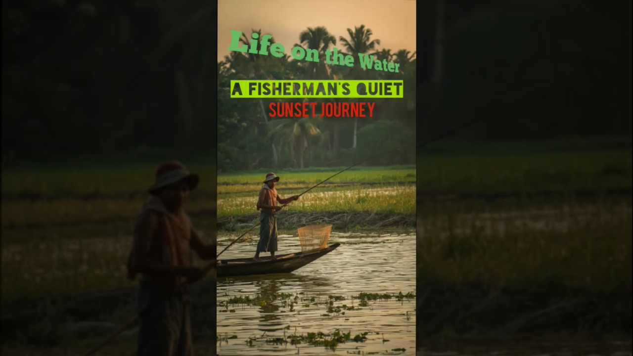 A Fisherman's Quiet Sunset Journey