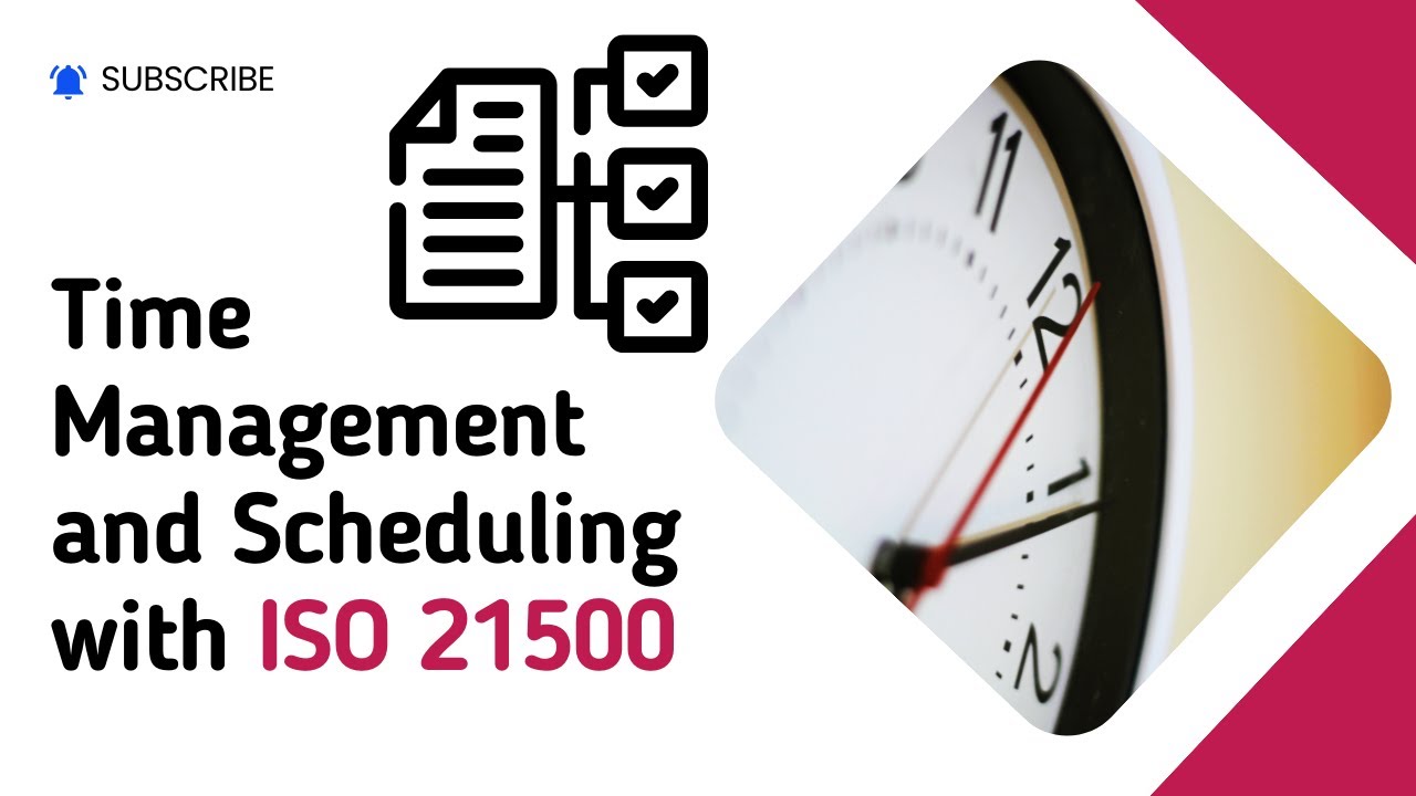 Timer Iso Time Management and Scheduling with ISO 21500 - YouTube