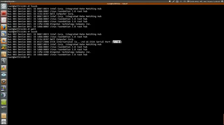 Tutorial how to use adapter usb serial cable Ubuntu 14 04