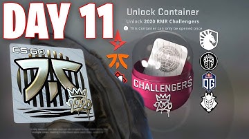 OPENING RMR CAPSULES EVERY DAY UNTIL I PULL A GOLD STICKER! DAY 11 (CS:GO Legends)