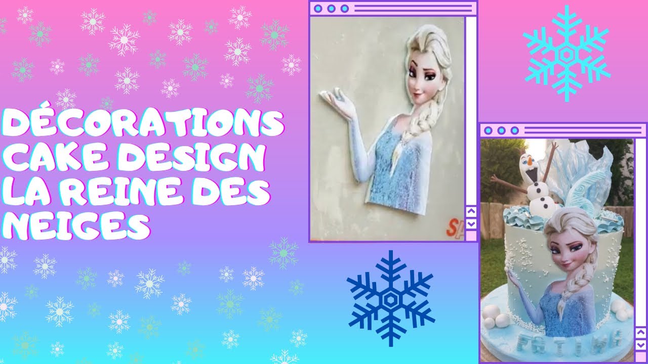 Cake design la Reine des Neiges préparation de la décoration comme une pro