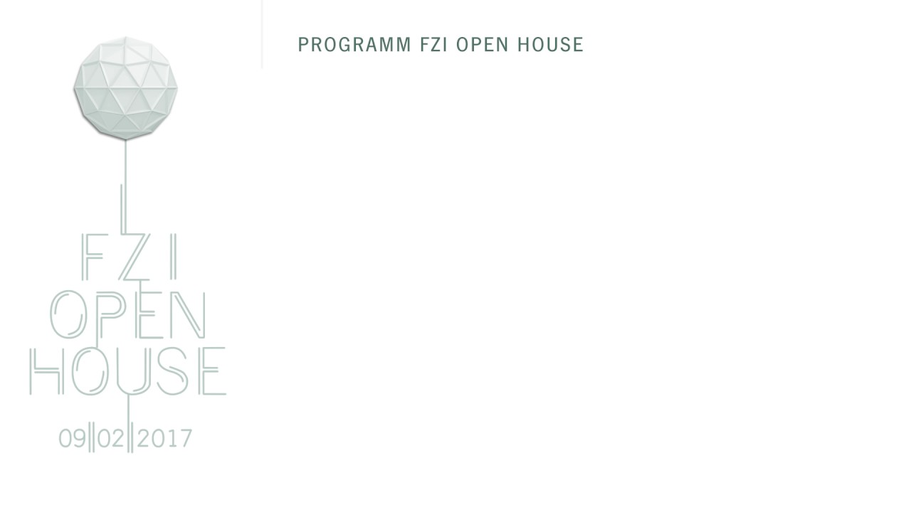 FZI Open House 2017- Programm
