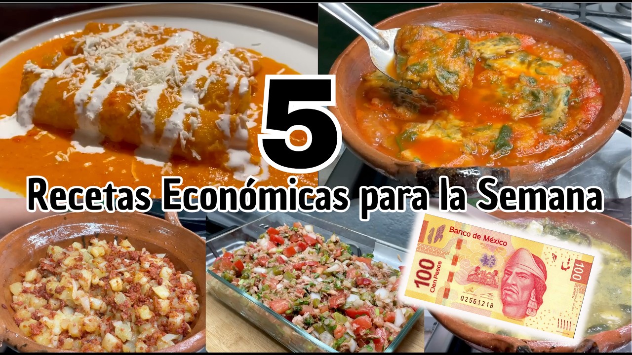 5 Recetas con $100 pesos #facil #económico