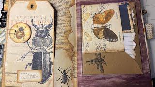 Junk journal cover using tyvek to strengthen