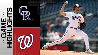 Rockies vs. Nationals Game Highlights (7\/26\/23) | MLB Highlights