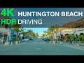 Driving in Huntington Beach California - 4K HDR USA